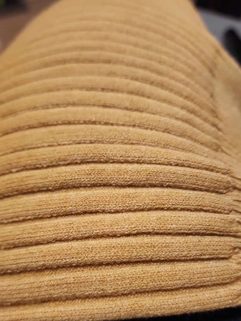 aerie Ribbed Pleated Skirt, Golden Yellow, Size Small - Picture 7 of 7